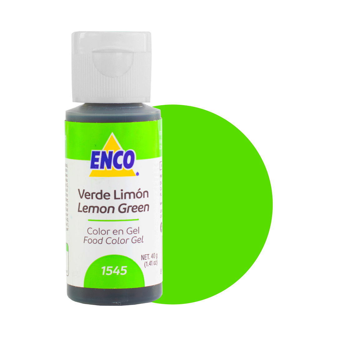 Color En Gel Verde Limon Enco 40 G