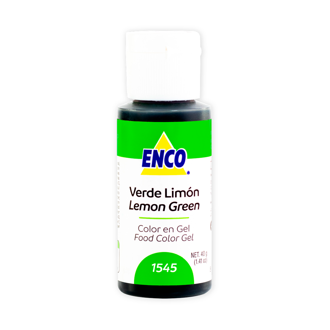 Color En Gel Verde Limon Enco 40 G