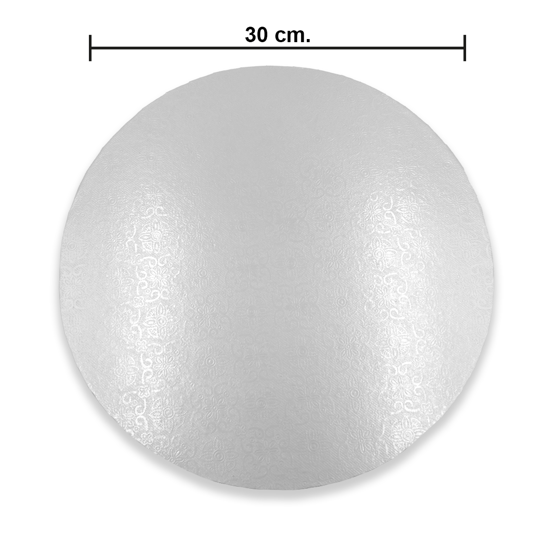 Base De Carton Espulgar Slim Blanco Pastel De 30cm (06174)