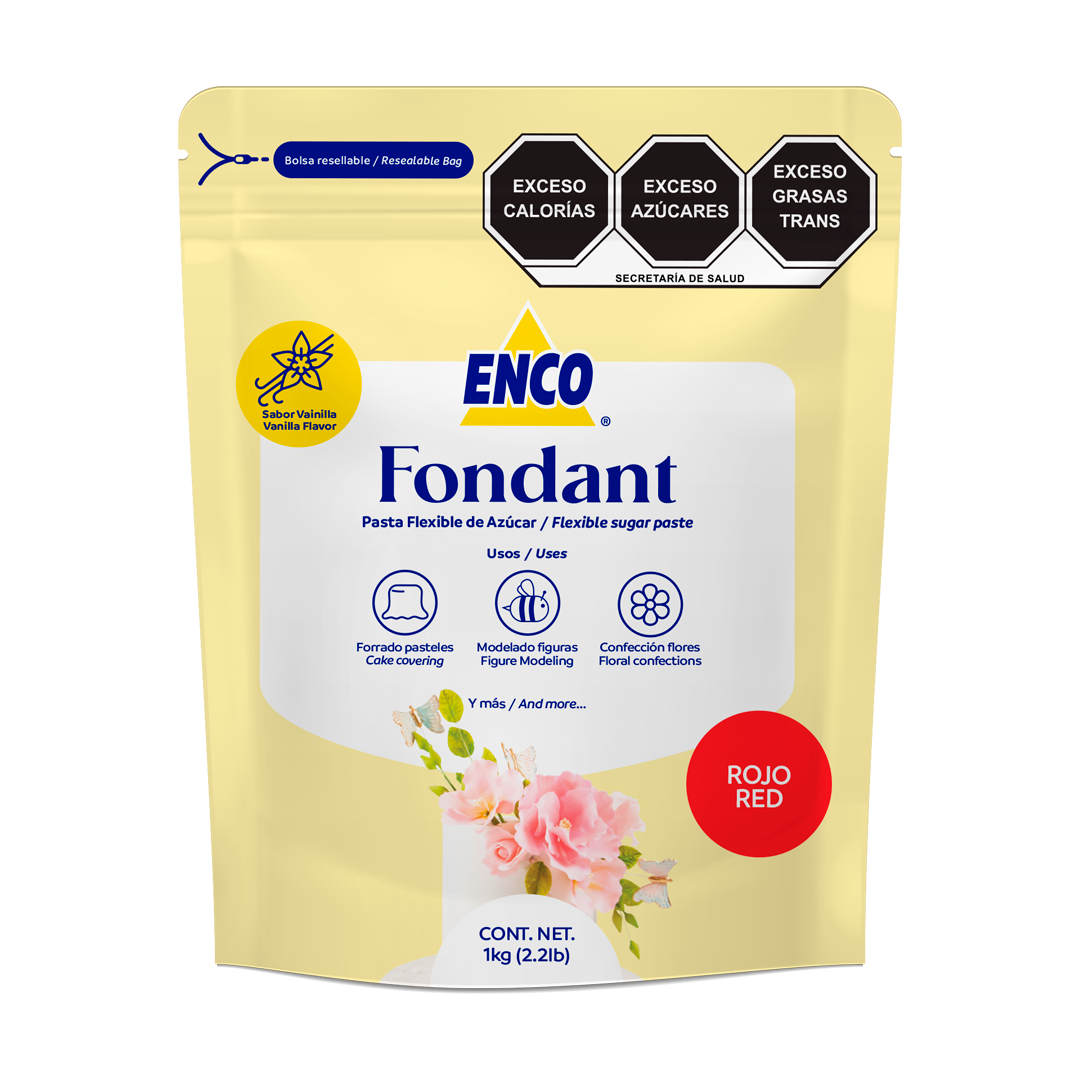 Fondant Rojo Enco 1 K