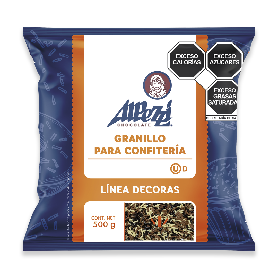 Granillo Mixto Sabor Chocolate Alpezzi 500 G (06250)
