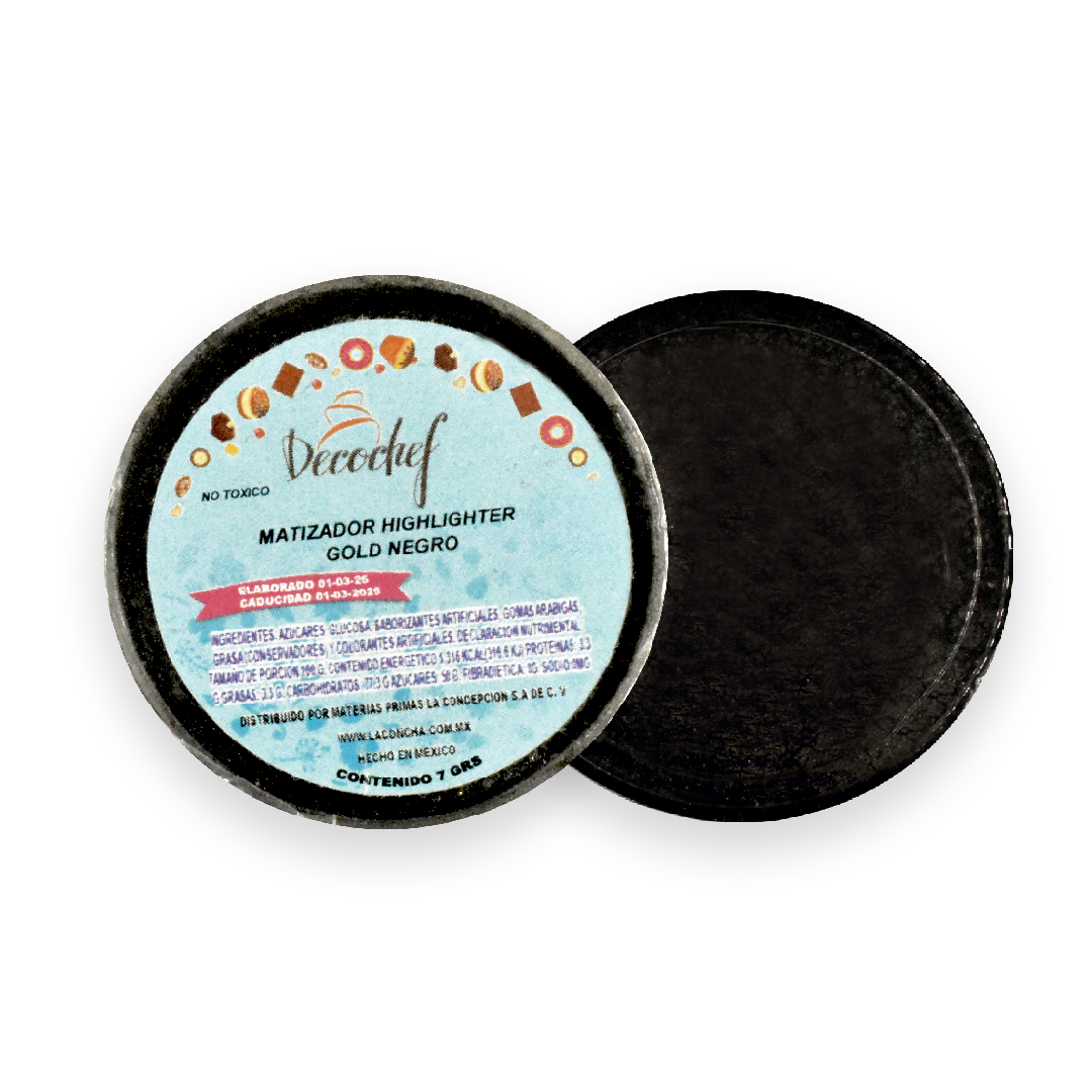 Matizador Highlighter Gold Negro  7 G Decochef