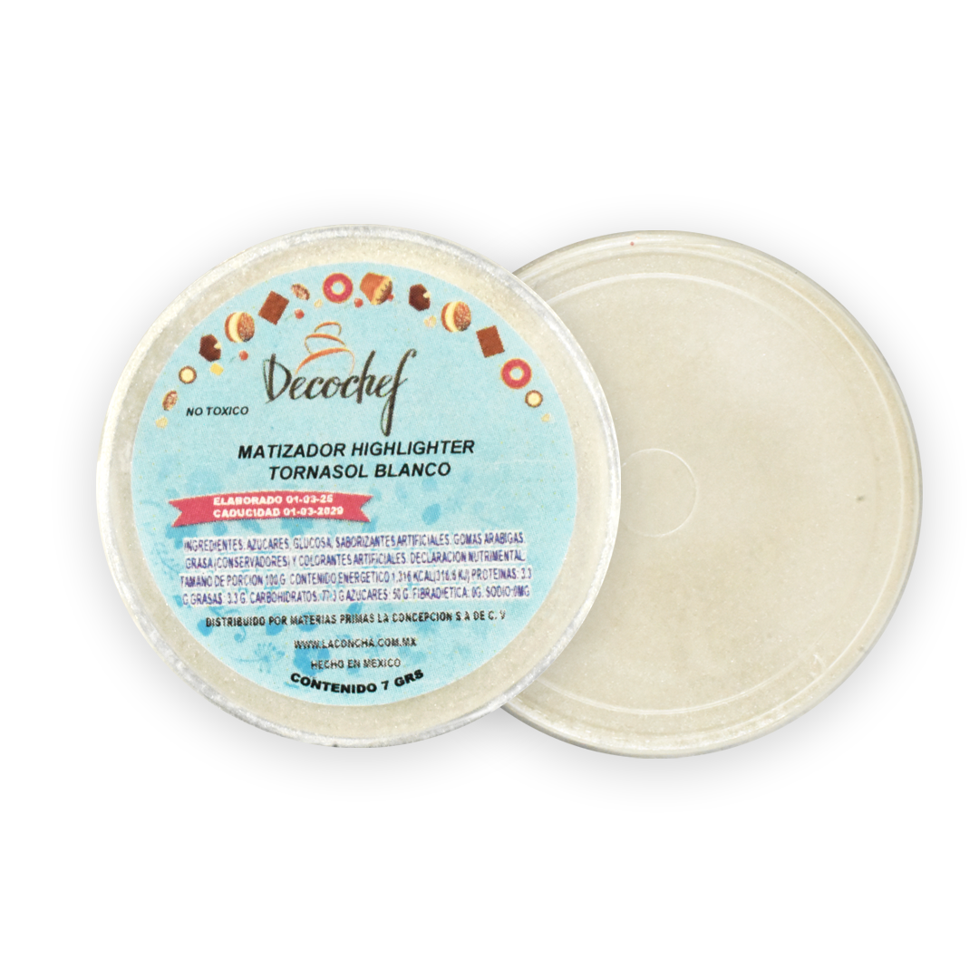 Matizador Highlighter Tornasol Blanco 7 G Decochef