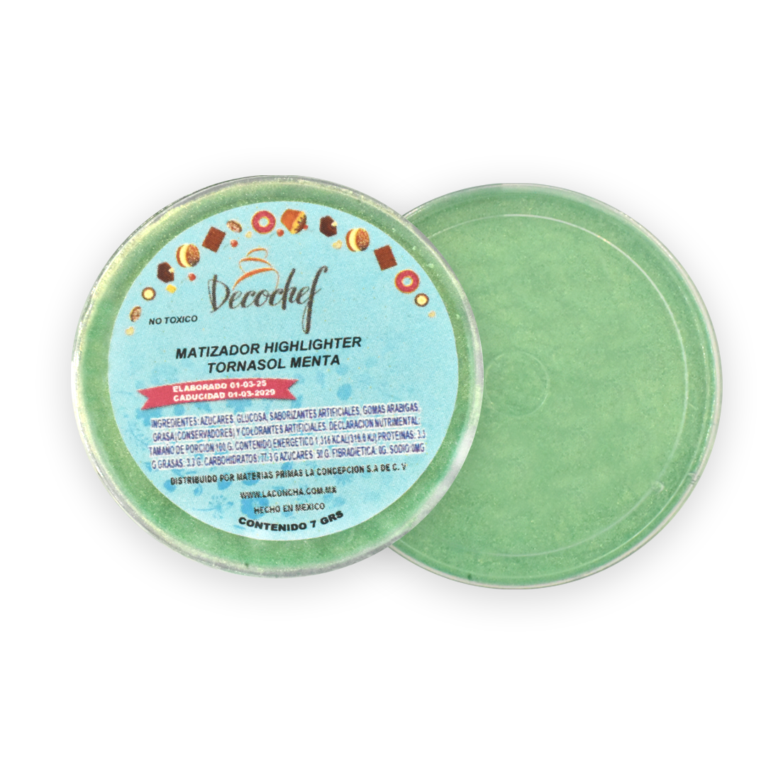 Matizador Highlighter Tornasol Menta 7 G Decochef