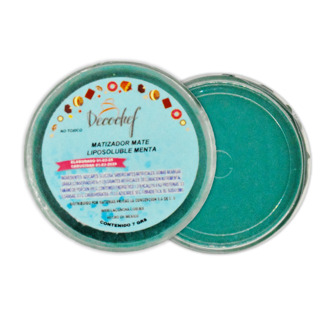 Matizador Mate Liposoluble Menta 7 G Decochef