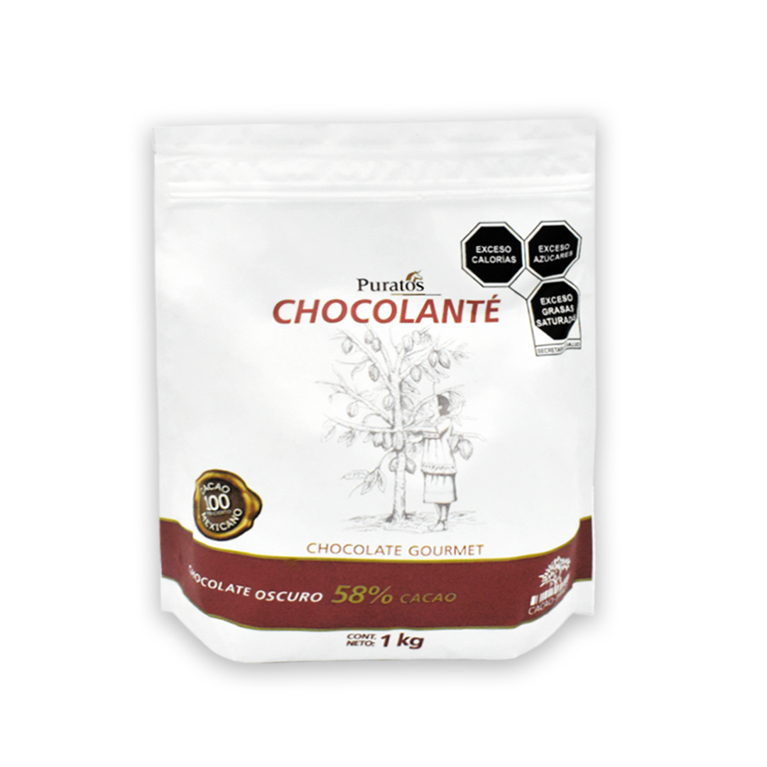Chocolante Oscuro 58% Gota 1 Kg