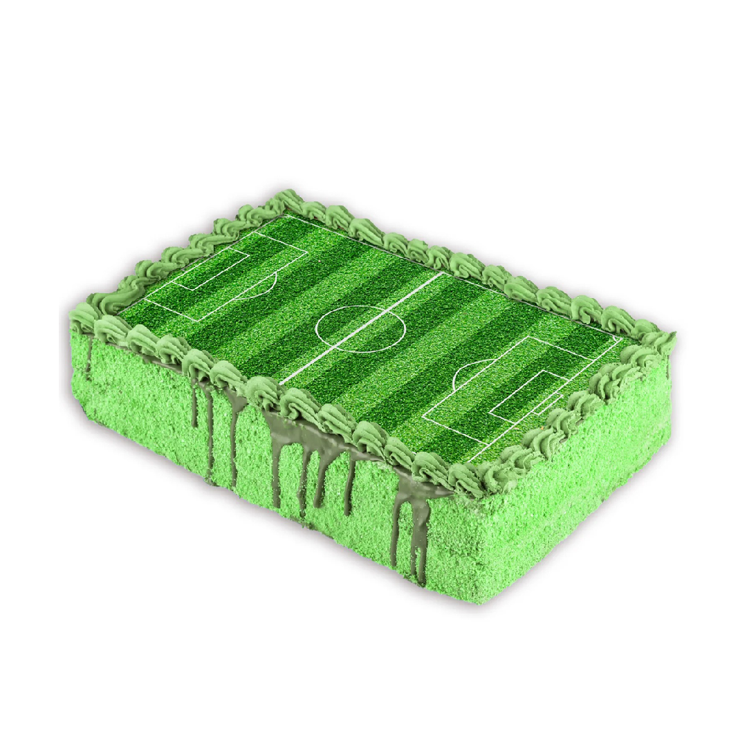 Lamina Comestible Tarta Campo Futbol 14,8x21cm
