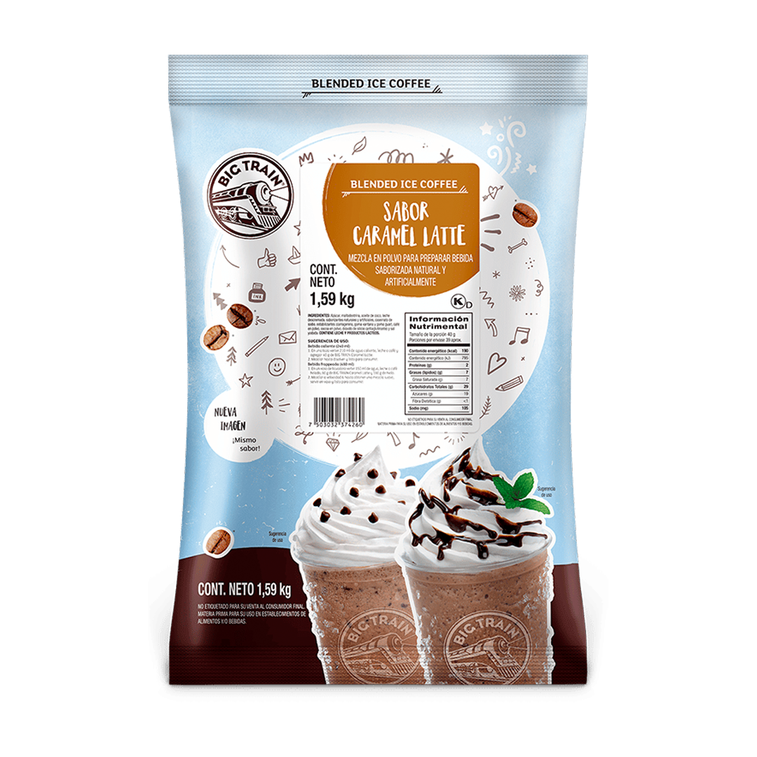 Polvo Big Train Caramel Latte 1.59 Kg