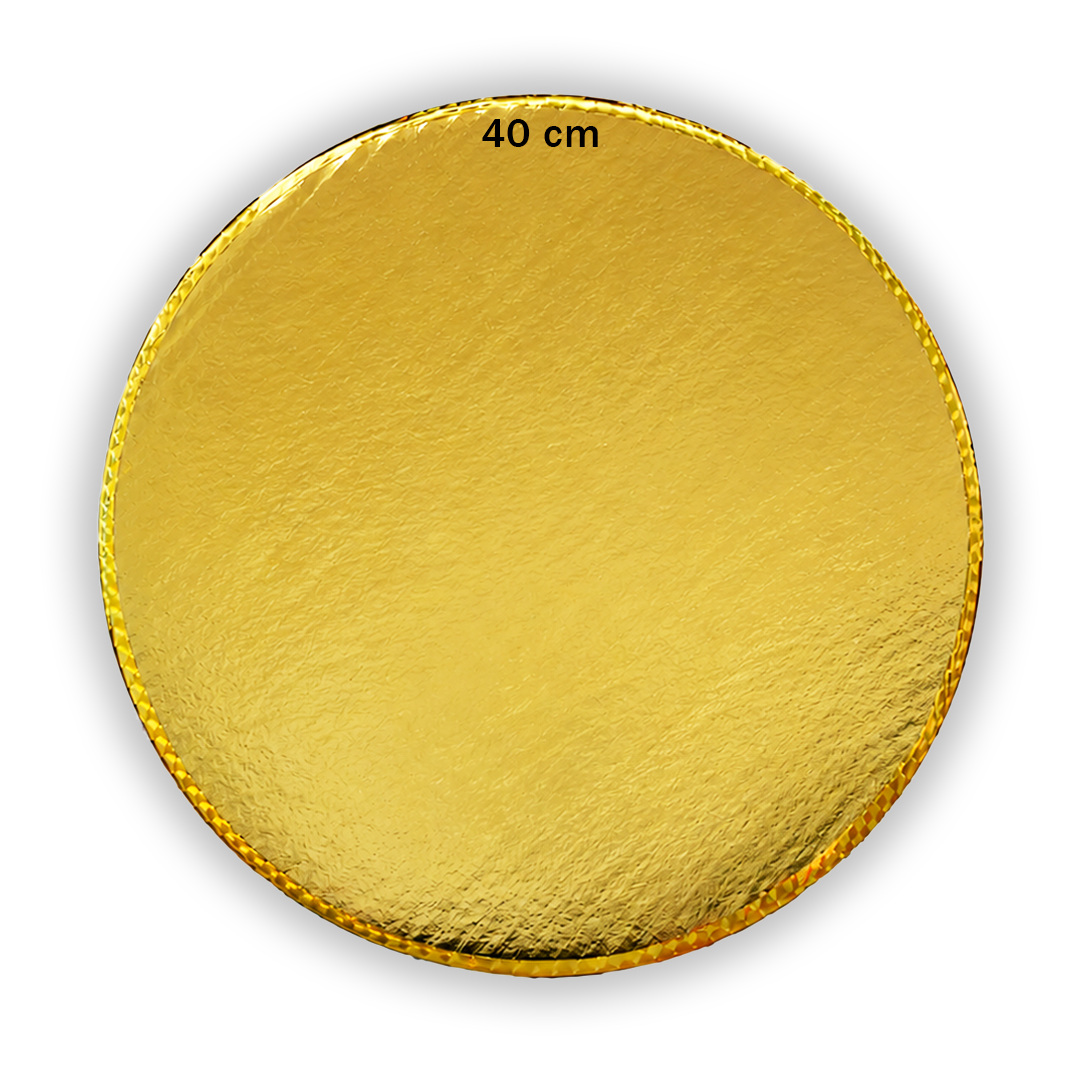 Base Decochef Carton Dorado Doble Liston 40 cm