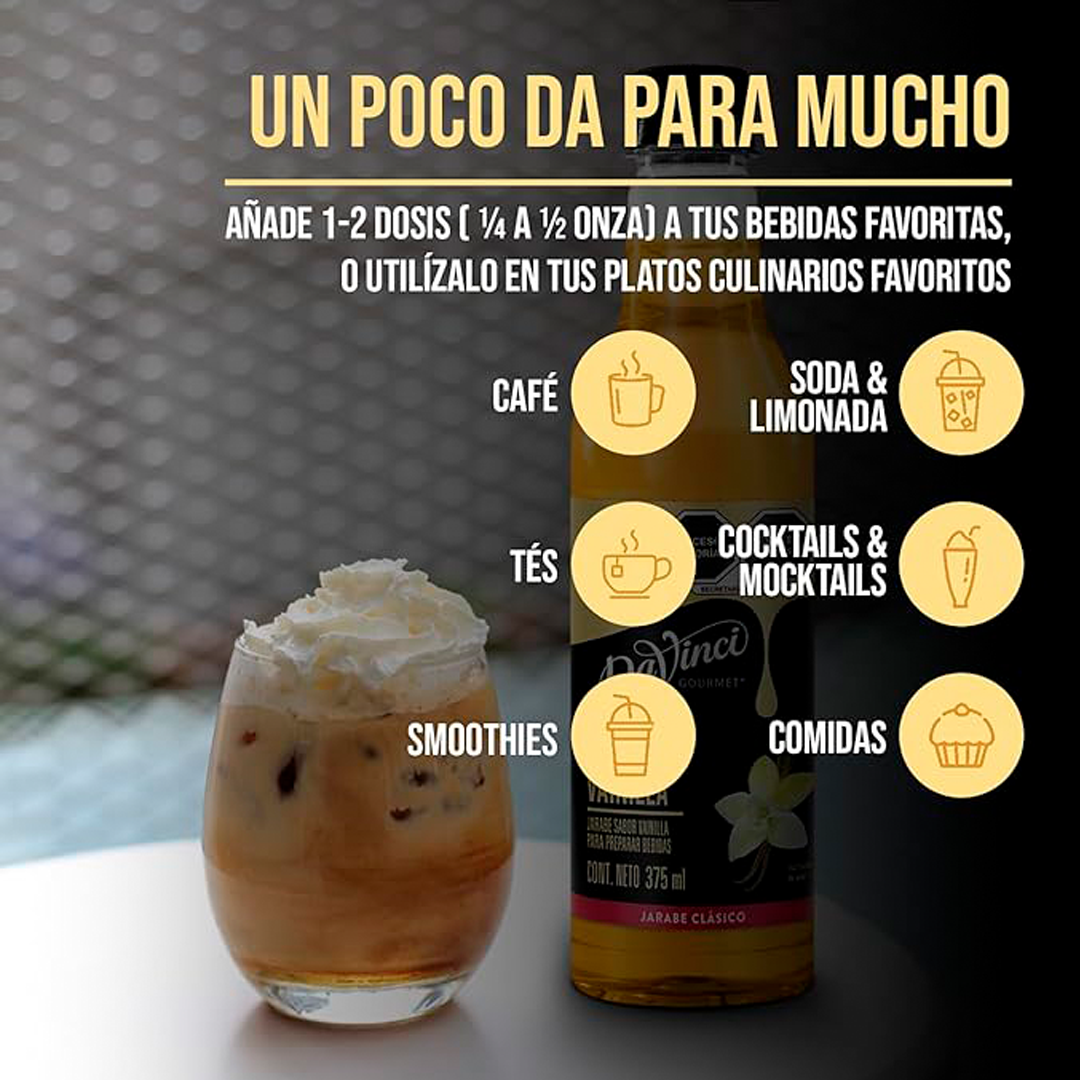 Jarabe DaVinci Vainilla 375 ml