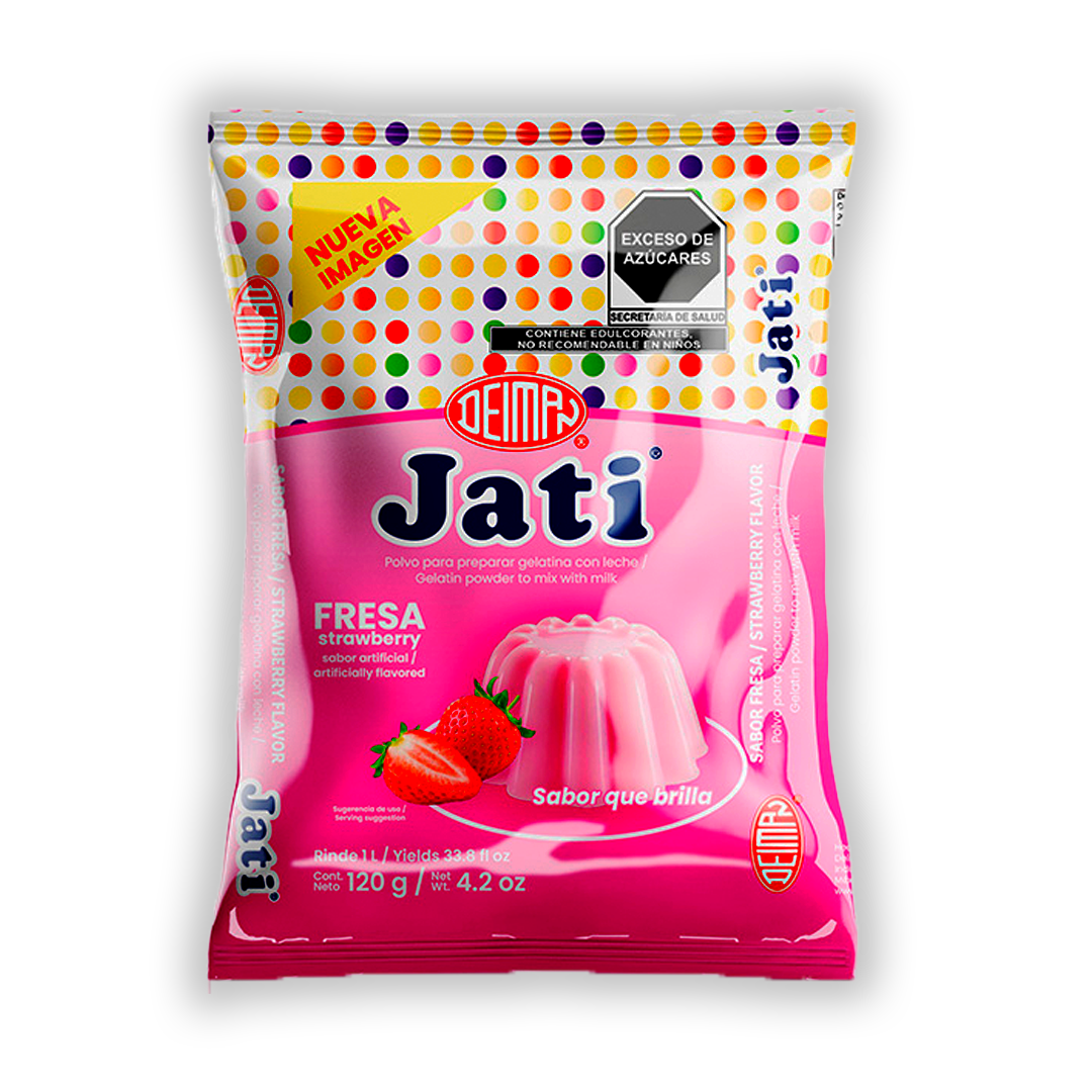 Gelatina Jati Leche Fresa Deiman 120 gr
