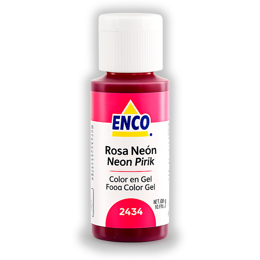 Color en Gel Rosa Neon Enco 40 G