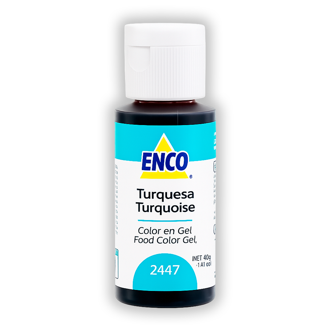 Color en Gel Turquesa Enco 40 G