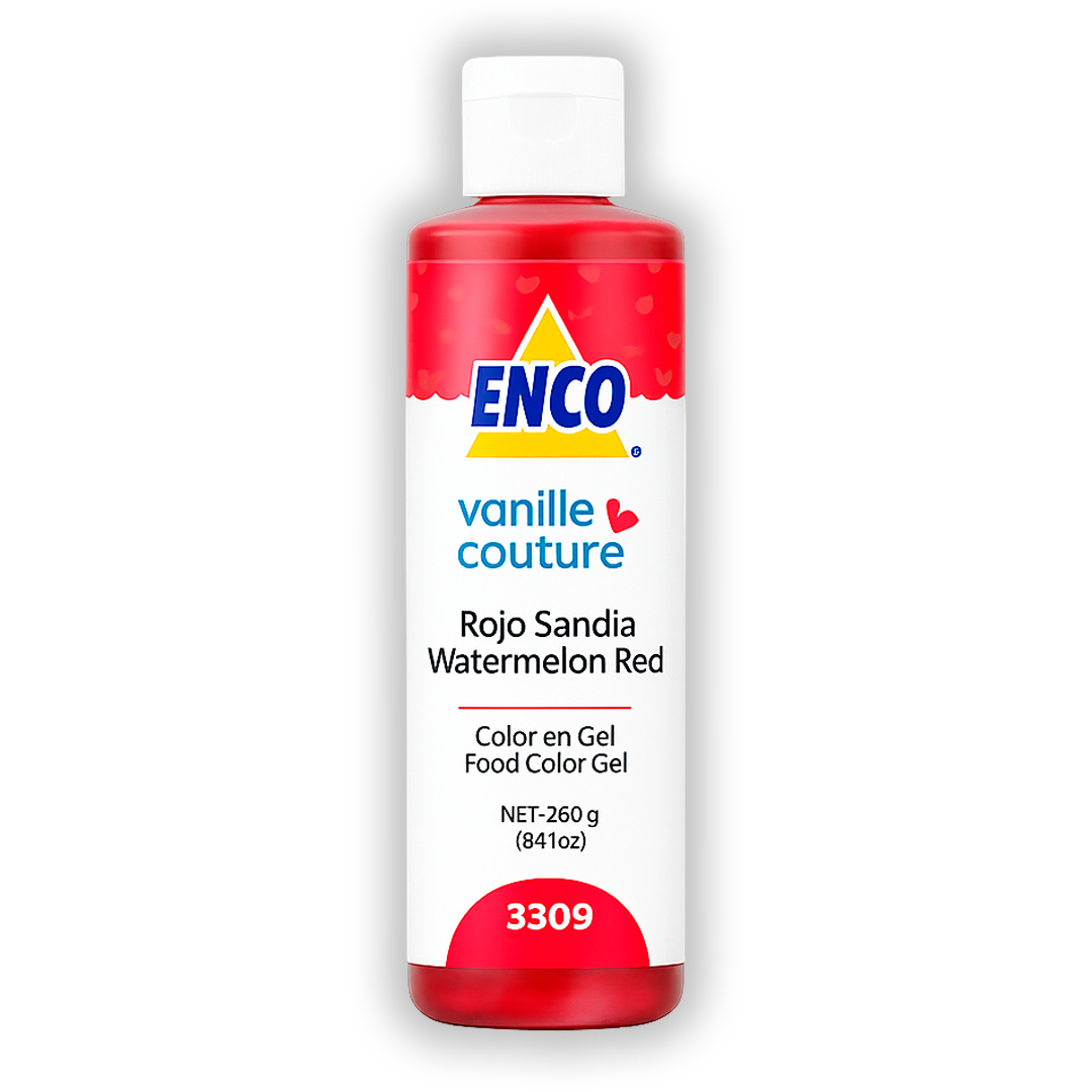 Color en Gel Rojo Sandia Enco 250 G