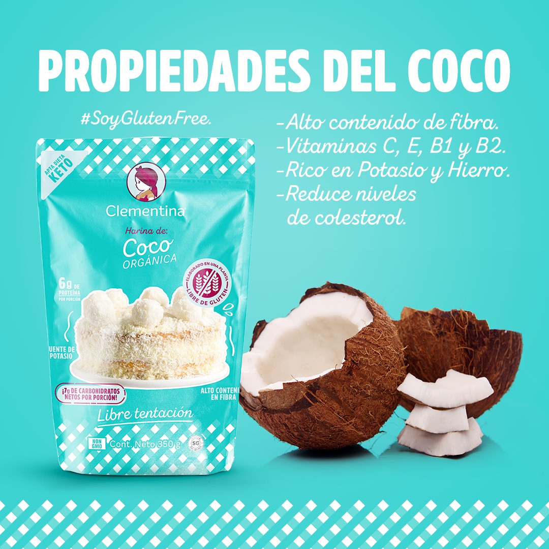 Clementina Harina De Coco Orgánica 400 g