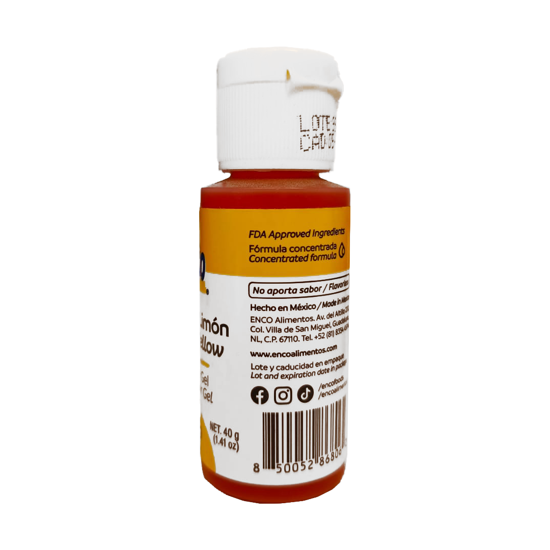 Color En Gel Amarillo Limon Enco 40 g.