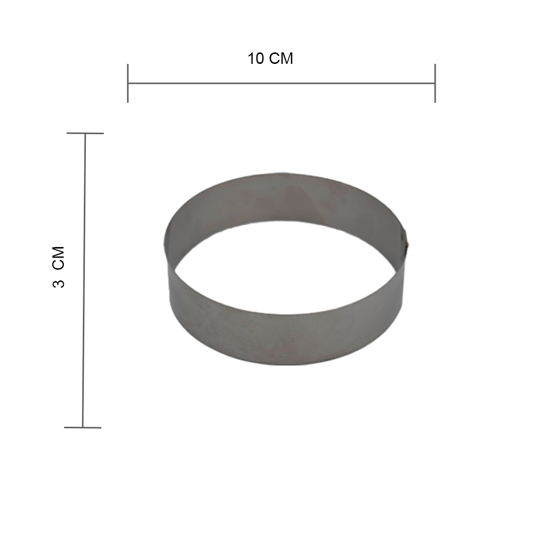 Aro de acero inoxidable 10cmx3cm