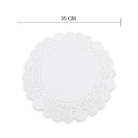 Blonda Redonda Escoffier Blanca #14 35cm 100pzs
