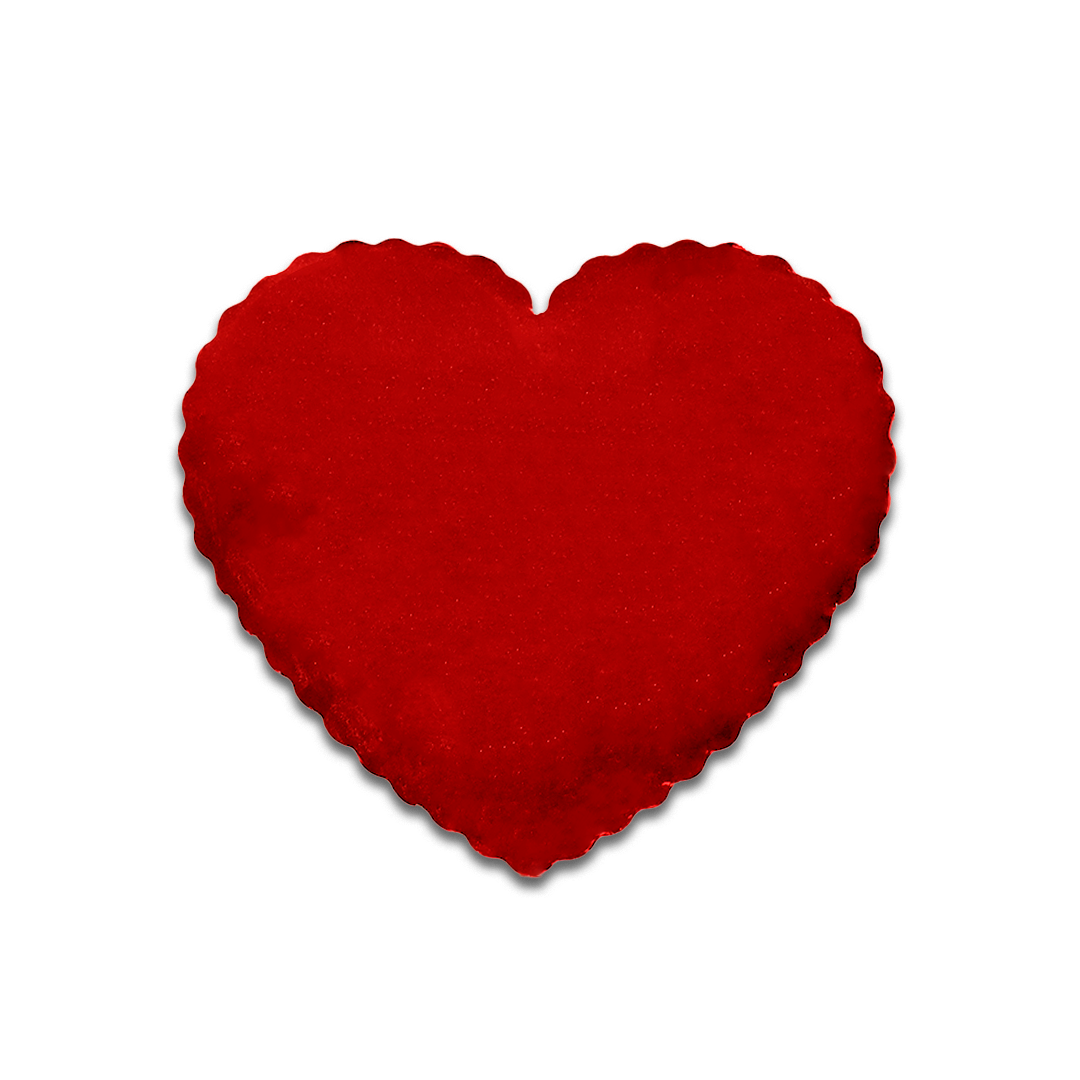 Base Cartón Corazón Rojo 22 cm