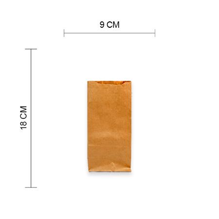Bolsa Kraft Papel # 01 (Paq C/100 Pzas)