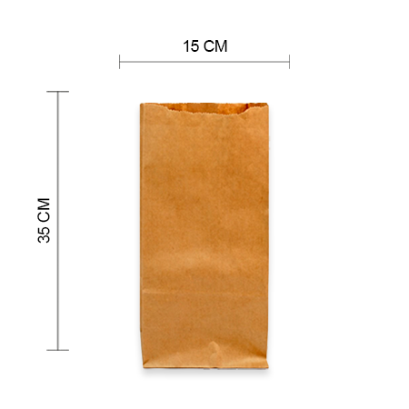 Bolsa Kraft Papel # 08 (Paq C/100 Pzas)