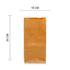 Bolsa Kraft Papel # 08 (Paq C/100 Pzas)