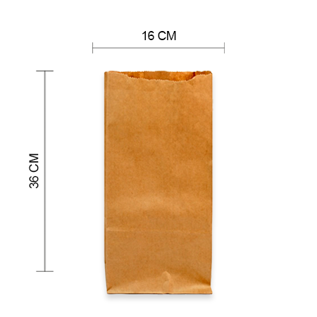 Bolsa Kraft Papel # 10 (Paq C/100 Pzas)