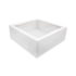 Caja Pastel Blanca Ventana Celofán 30x30x12