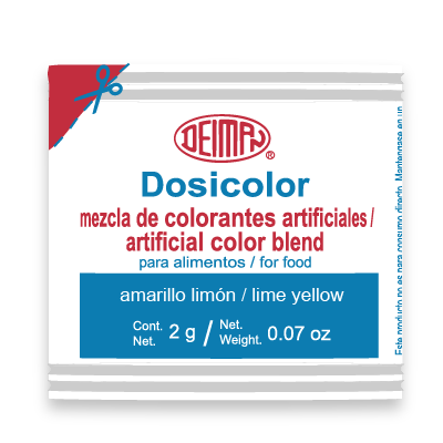 Dosicolor Color en polvo Deiman Amarillo Limón 2 g Sobre