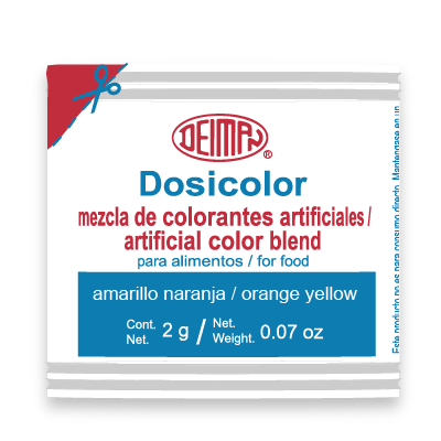 Dosicolor Color en polvo Deiman Amarillo Naranja 2 g Sobre