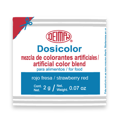 Dosicolor Color en polvo Deiman Rojo Fresa 2 g Sobre