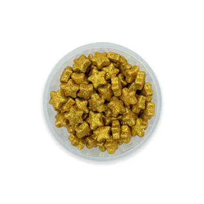 Estrella Decochef Diamantada Amarillo Metálico 100 g