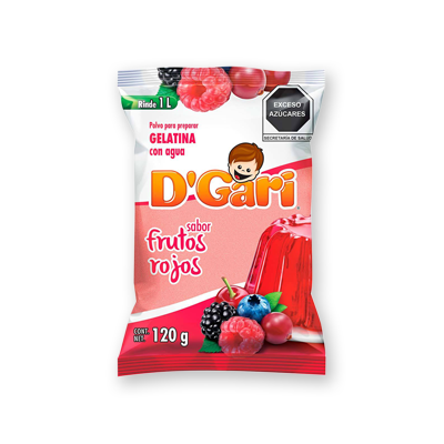 Gelatina D'Gari Frutos Rojos 120 g