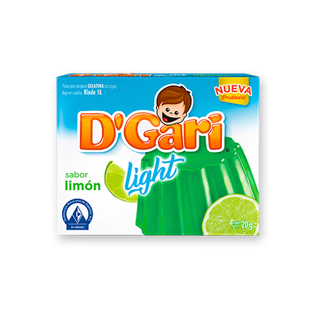 Gelatina D'Gari Limón Light 20 g