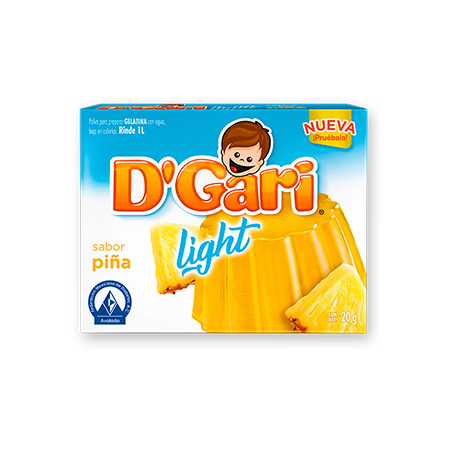 Gelatina D'Gari Piña Light 20 g