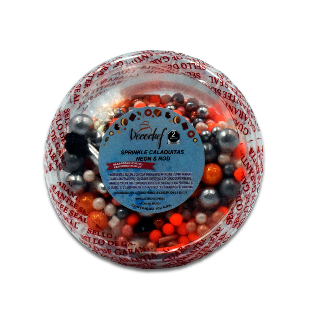 Sprinkles Calaquitas Neon & Rod Decochef 100g