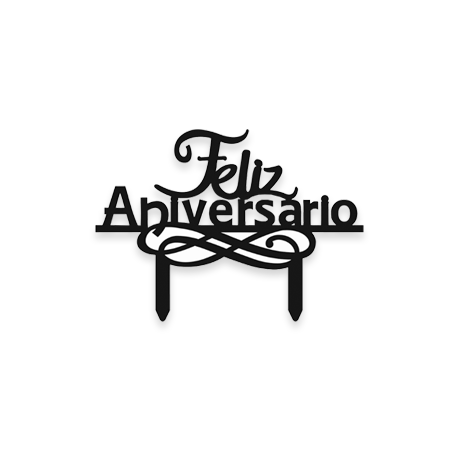 Letrero Para Pastel D-Rijali Feliz Aniversario