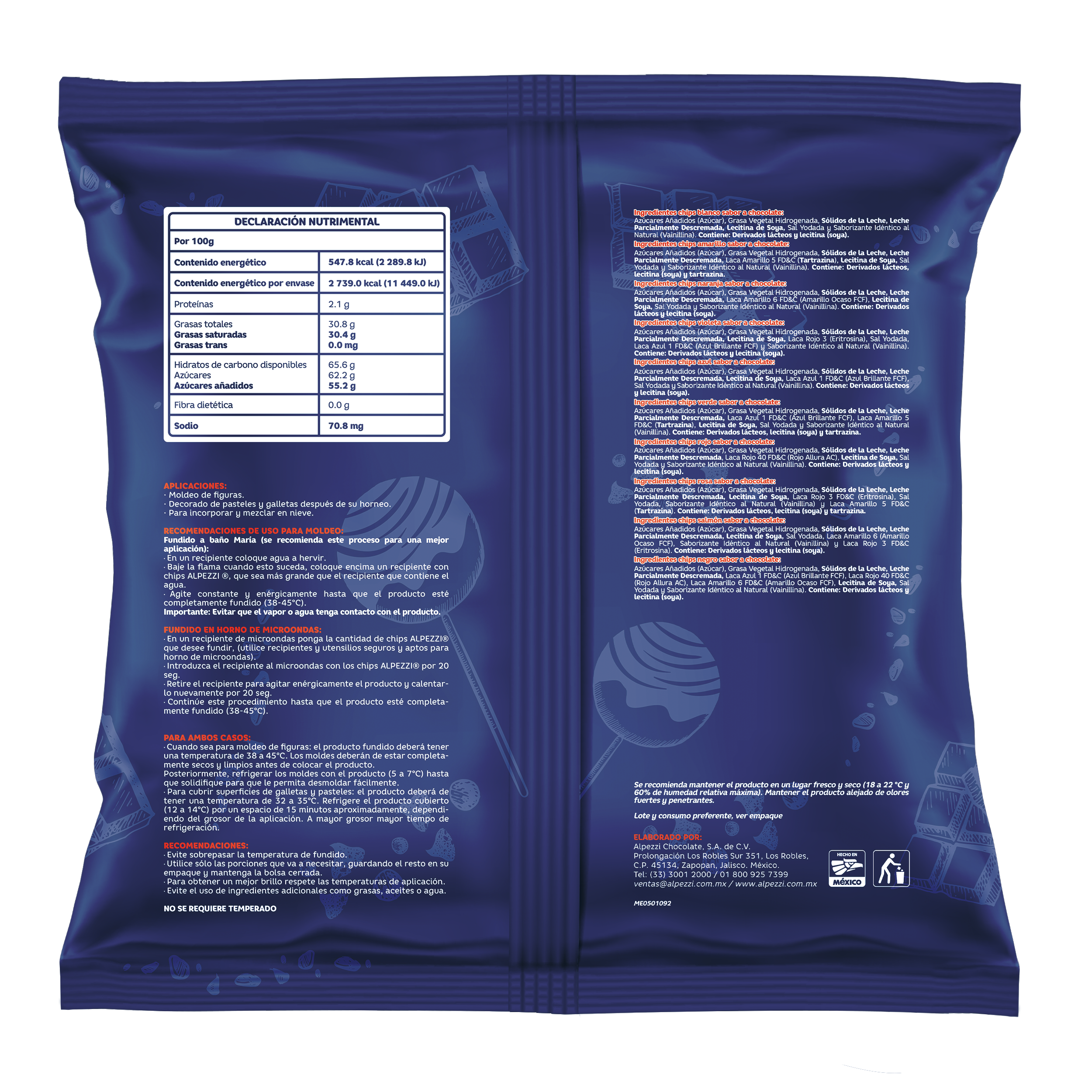 Chips Alpezzi Rojo 500 g
