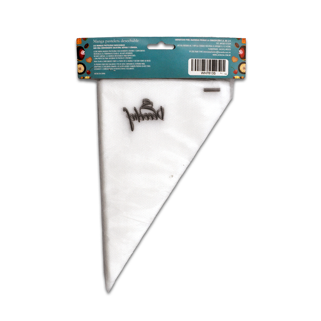 Manga Pastelera Decochef Desechable Delgada Grande 100 pzas
