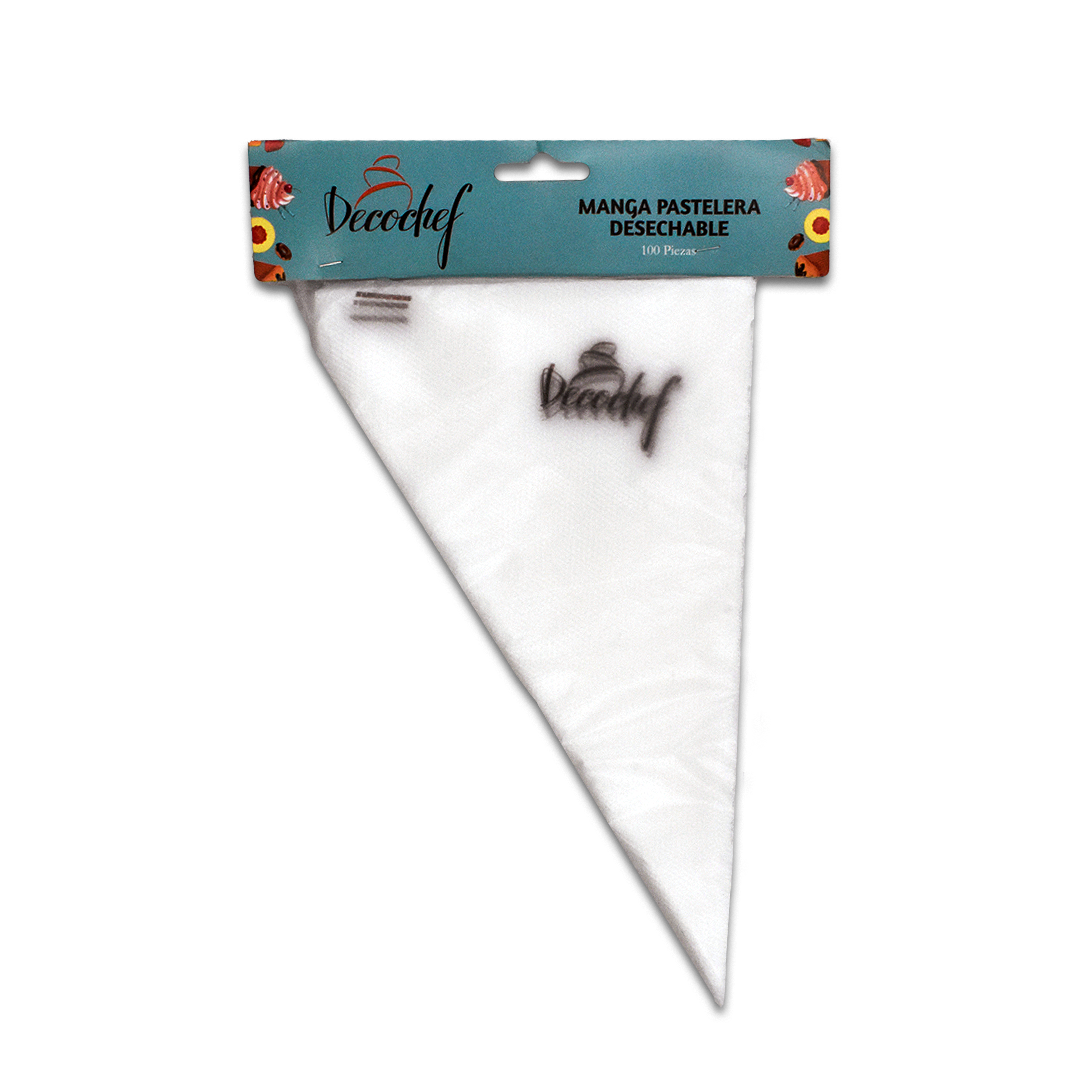 Manga Pastelera Decochef Desechable Chica 12" 100 pzas