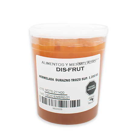 Mermelada Dis-Frut Durazno Trozo 1.2 Kg