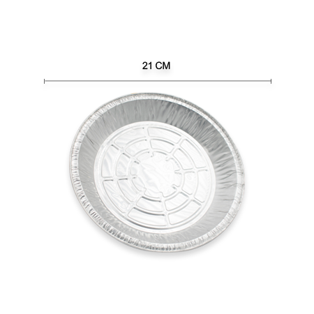 Molde Alcan Aluminio Desechable Para Hornear Para Pay 21x2.5cm