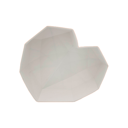 Molde Silicon Cherry And Cake Corazón Diamante