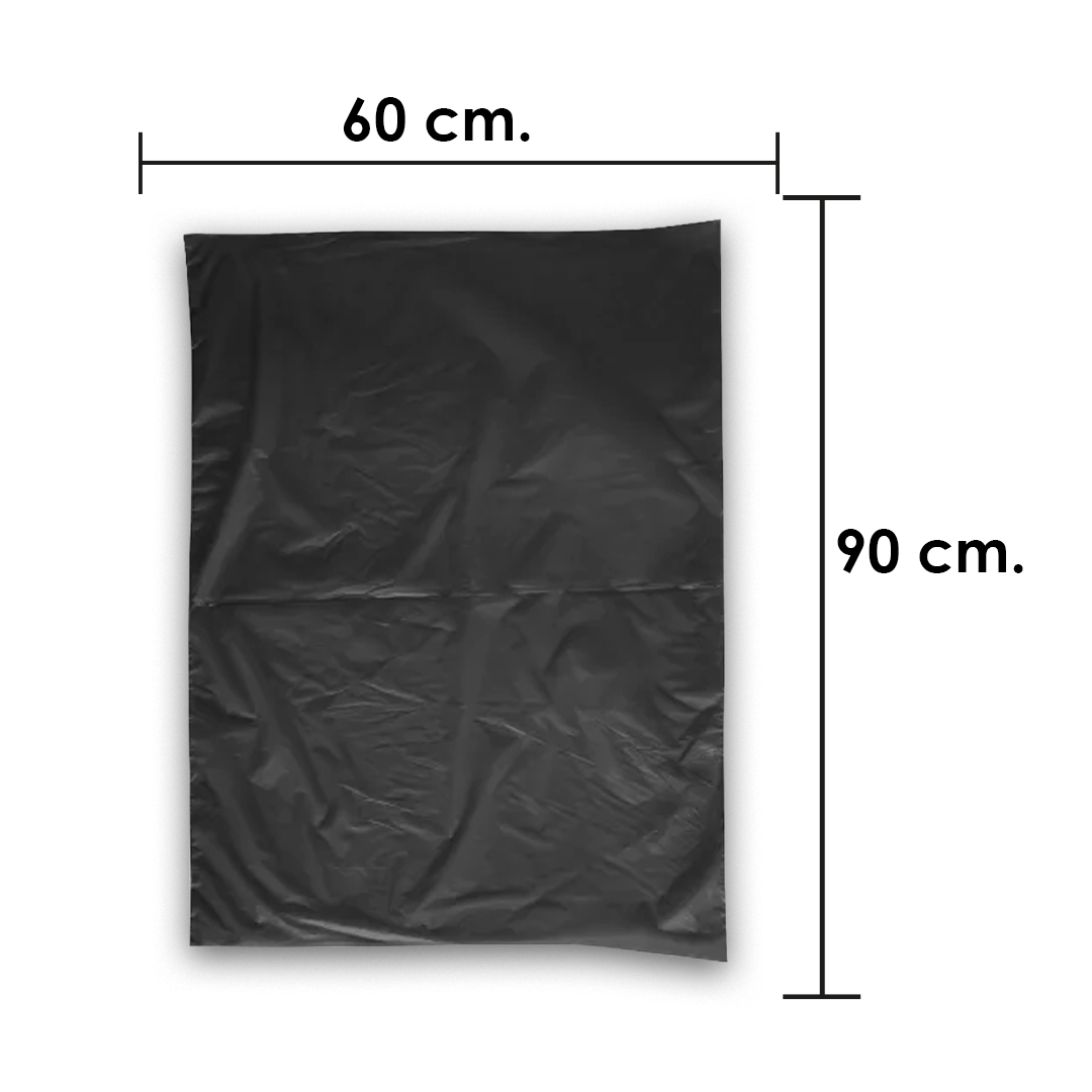PT Bolsa Plastico Negra 60 X 90 cm Plana 1 kg