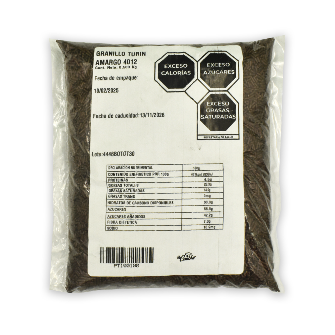 Granillo Turin Chocolate Amargo 500 g