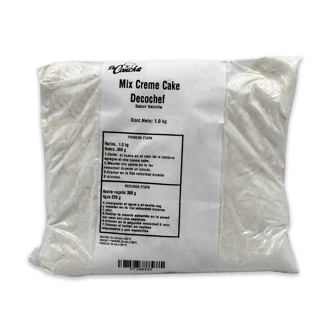 Harina Mix Creme Cake Vainilla Decochef 1 Kg.