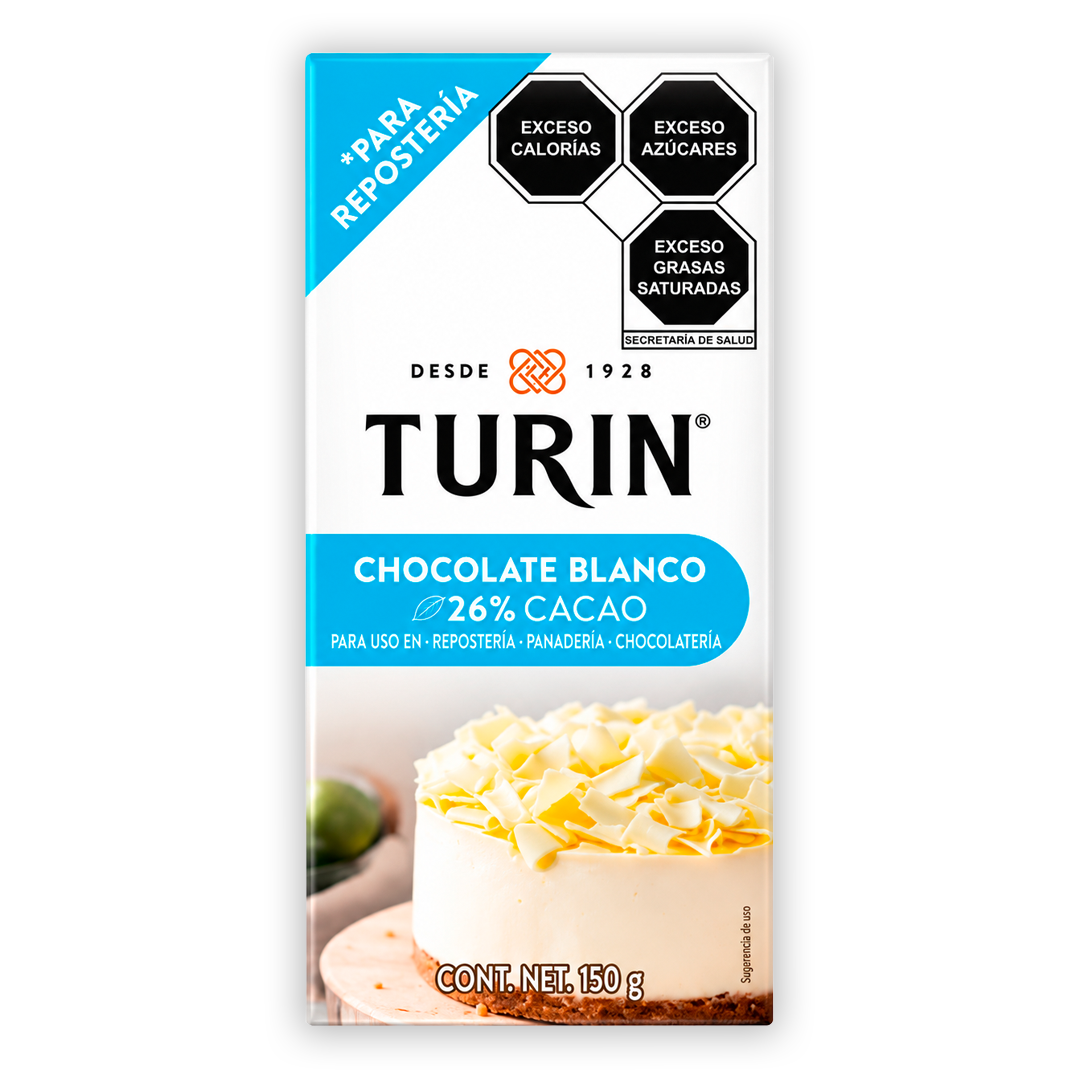 Tablilla Turin Chocolate Blanco 150 g