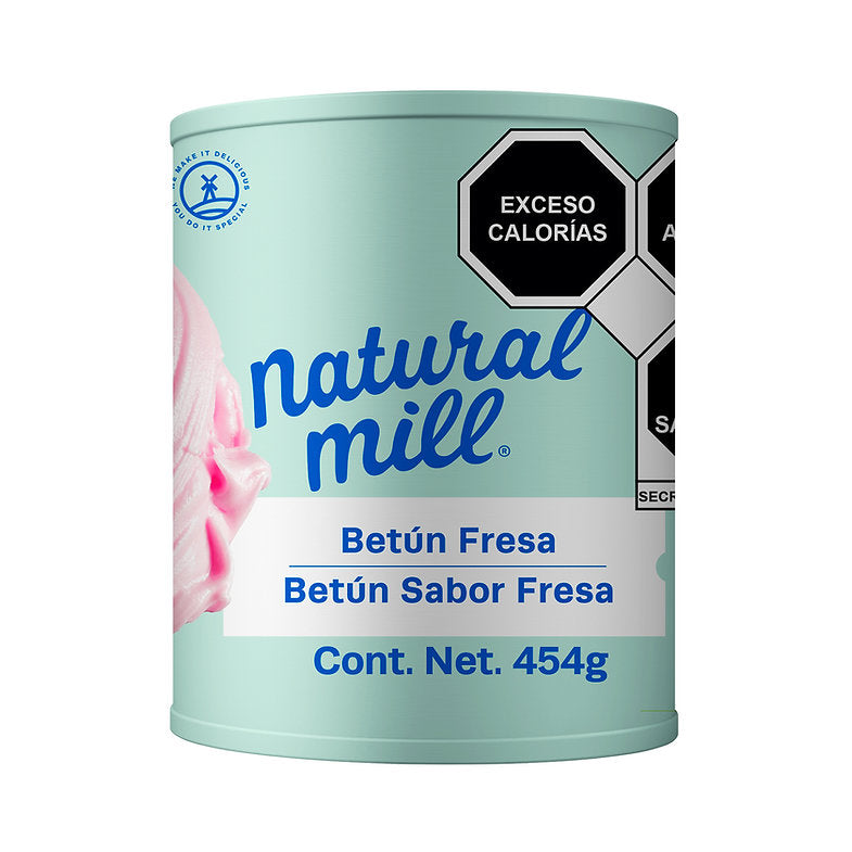 Betún sabor Fresa Natural Mill 454g