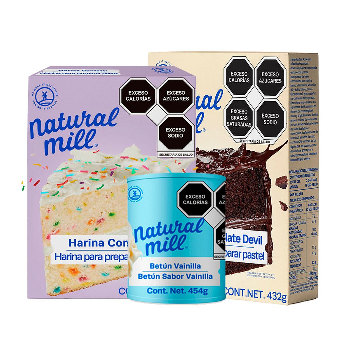 Combo Pastel Natural Mill