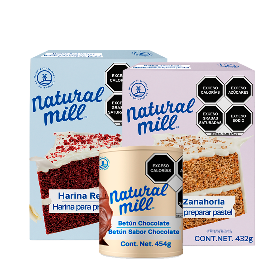 Combo Pastel Natural Mill